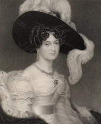 Victoria Maria Louis, Duchess of Kent and Strathearn, engraved by John Cochran, from 